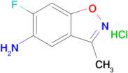 6-Fluoro-3-methyl-1,2-benzoxazol-5-amine hydrochloride