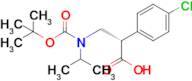 (2S)-3-[tert-Butoxycarbonyl(isopropyl)amino]-2-(4-chlorophenyl)propanoic acid