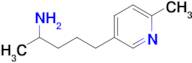 5-(6-Methyl-3-pyridyl)pentan-2-amine