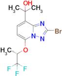 2-[2-Bromo-5-[(1s)-2,2,2-trifluoro-1-methyl-ethoxy]-[1,2,4]triazolo[1,5-a]pyridin-8-yl]propan-2-ol