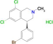 (4S)-4-(3-Bromophenyl)-6,8-dichloro-2-methyl-3,4-dihydro-1H-isoquinoline hydrochloride