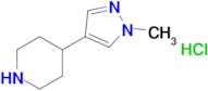 4-(1-Methylpyrazol-4-yl)piperidine hydrochloride