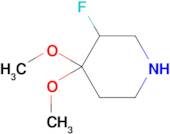 3-Fluoro-4,4-dimethoxypiperidine