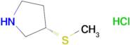 (3S)-3-Methylsulfanylpyrrolidine hydrochloride