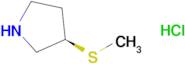 (3R)-3-Methylsulfanylpyrrolidine hydrochloride