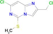 7-Chloro-2-(chloromethyl)-5-methylsulfanyl-imidazo[1,2-c]pyrimidine