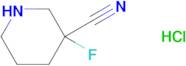 3-Cyano-3-fluoropiperidine hcl