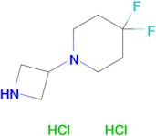 1-(Azetidin-3-yl)-4,4-difluoro-piperidine dihydrochloride