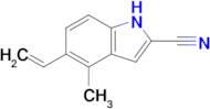 5-Ethenyl-4-methyl-1H-indole-2-carbonitrile