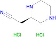 2-[(2R)-Piperazin-2-yl]acetonitrile dihydrochloride