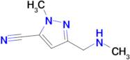 2-Methyl-5-(methylaminomethyl)pyrazole-3-carbonitrile