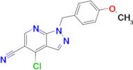 4-Chloro-1-[(4-methoxyphenyl)methyl]-1H-pyrazolo[3,4-b]pyridine-5-carbonitrile