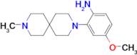 4-Methoxy-2-{9-methyl-3,9-diazaspiro[5.5]undecan-3-yl}aniline