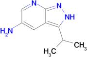 3-(propan-2-yl)-2H-pyrazolo[3,4-b]pyridin-5-amine