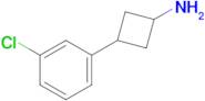 3-(3-Chlorophenyl)cyclobutan-1-amine