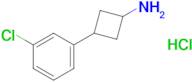 3-(3-Chlorophenyl)cyclobutan-1-amine hydrochloride