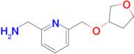 (6-{[(3S)-Oxolan-3-yloxy]methyl}pyridin-2-yl)methanamine