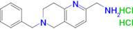 (6-Benzyl-7,8-dihydro-5H-1,6-naphthyridin-2-yl)methanamine dihydrochloride