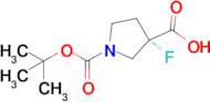 (3S)-1-[(tert-Butoxy)carbonyl]-3-fluoropyrrolidine-3-carboxylic acid