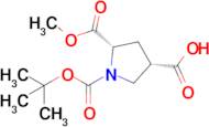 (3S,5S)-1-[(tert-Butoxy)carbonyl]-5-(methoxycarbonyl)pyrrolidine-3-carboxylic acid