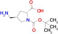 (2R,4R)-4-(Aminomethyl)-1-[(tert-butoxy)carbonyl]pyrrolidine-2-carboxylic acid