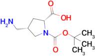 (2R,4S)-4-(Aminomethyl)-1-[(tert-butoxy)carbonyl]pyrrolidine-2-carboxylic acid