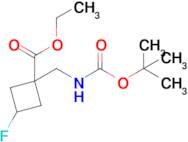 Ethyl 1-[(tert-Butoxycarbonylamino)methyl]-3-fluoro-cyclobutanecarboxylate