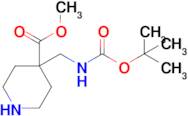 Methyl 4-({[(tert-Butoxy)carbonyl]amino}methyl)piperidine-4-carboxylate