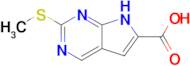 2-(Methylsulfanyl)-7H-pyrrolo[2,3-d]pyrimidine-6-carboxylic acid