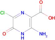 3-amino-6-chloro-5-oxo-4,5-dihydropyrazine-2-carboxylic acid