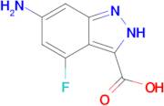 6-amino-4-fluoro-2H-indazole-3-carboxylic acid