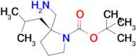 tert-Butyl (2S)-2-(aminomethyl)-2-isobutyl-pyrrolidine-1-carboxylate