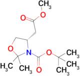 tert-Butyl (4S)-4-(2-methoxy-2-oxo-ethyl)-2,2-dimethyl-oxazolidine-3-carboxylate