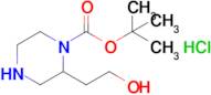 tert-Butyl 2-(2-hydroxyethyl)piperazine-1-carboxylate hydrochloride
