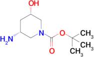 tert-Butyl (3R,5S)-3-amino-5-hydroxypiperidine-1-carboxylate