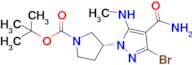 tert-Butyl (3R)-3-[3-bromo-4-carbamoyl-5-(methylamino)pyrazol-1-yl]pyrrolidine-1-carboxylate