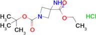 O1-tert-Butyl O3-ethyl 3-aminoazetidine-1,3-dicarboxylate hydrochloride