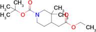 tert-Butyl 4-(2-ethoxy-2-oxoethyl)-3,3-dimethylpiperidine-1-carboxylate