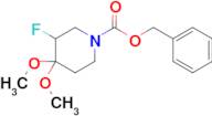 Benzyl 3-fluoro-4,4-dimethoxypiperidine-1-carboxylate