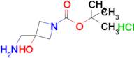 tert-Butyl 3-(aminomethyl)-3-hydroxyazetidine-1-carboxylate hydrochloride