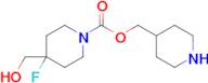 4-Piperidylmethyl 4-fluoro-4-(hydroxymethyl)piperidine-1-carboxylate