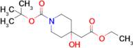 tert-Butyl 4-(2-ethoxy-2-oxo-ethyl)-4-hydroxy-piperidine-1-carboxylate