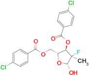 (2R,3R,4R,5R)-2-[(4-Chlorobenzoyloxy)methyl]-4-fluoro-5-hydroxy-4-methyloxolan-3-yl 4-chlorobenzoa…