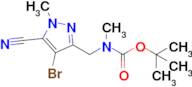 tert-Butyl N-[(4-bromo-5-cyano-1-methyl-1H-pyrazol-3-yl)methyl]-N-methylcarbamate