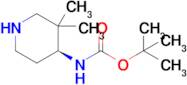 tert-Butyl N-[(4S)-3,3-dimethyl-4-piperidyl]carbamate