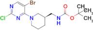 tert-Butyl N-{[(3R)-1-(5-bromo-2-chloropyrimidin-4-yl)piperidin-3-yl]methyl}carbamate