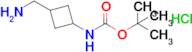 tert-Butyl N-[3-(aminomethyl)cyclobutyl]carbamate hydrochloride