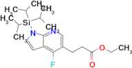 Ethyl 3-{4-fluoro-1-[tris(propan-2-yl)silyl]-1H-pyrrolo[2,3-b]pyridin-5-yl}propanoate