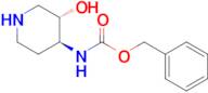 Benzyl N-[(3S,4S)-3-hydroxypiperidin-4-yl]carbamate