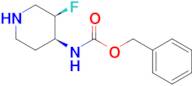 Benzyl N-[(3R,4S)-3-fluoropiperidin-4-yl]carbamate